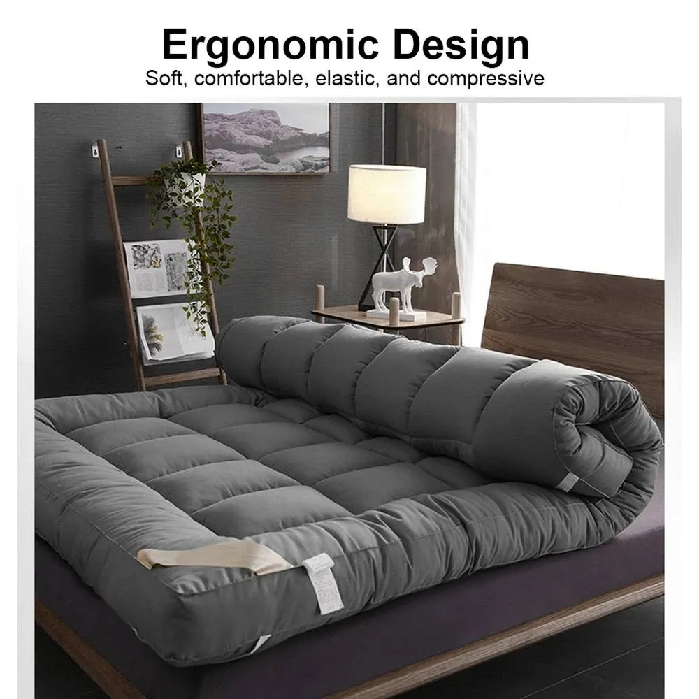 SPETLEK 10cm Mattress Topper 90X200CM in Grey