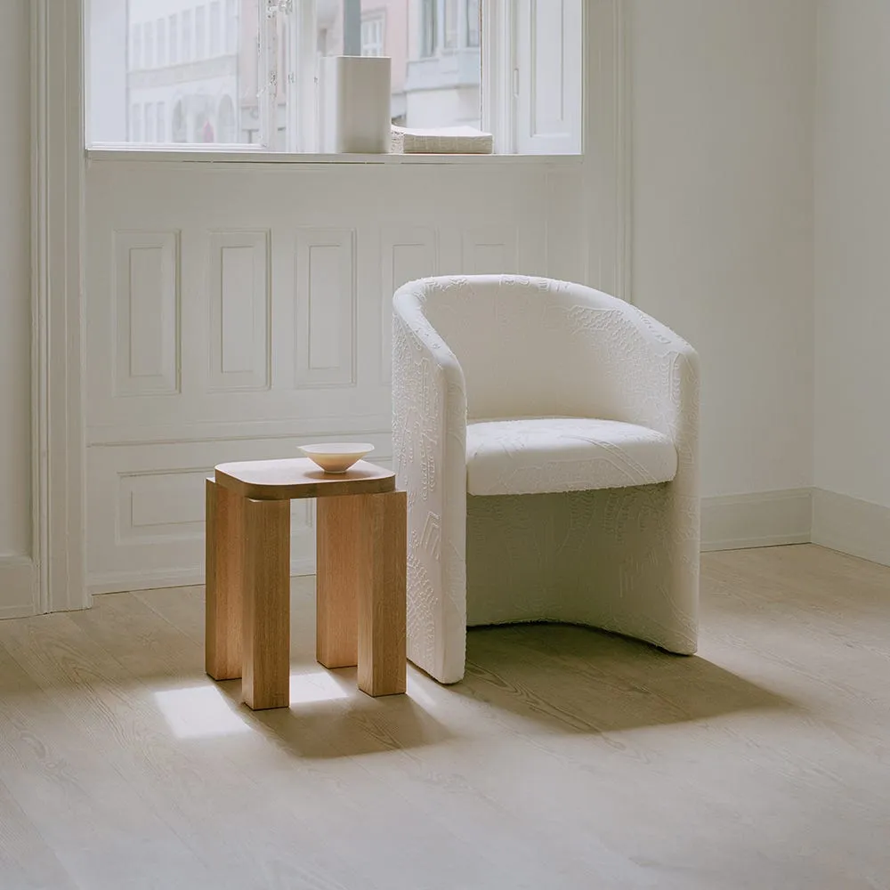 New Works Atlas Stool Natural Oak 4