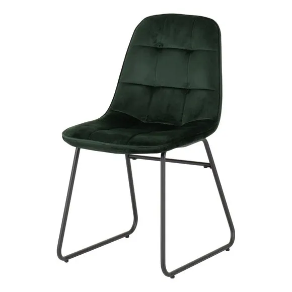 Lukas Set of 2 Dining Chairs, Velvet 1