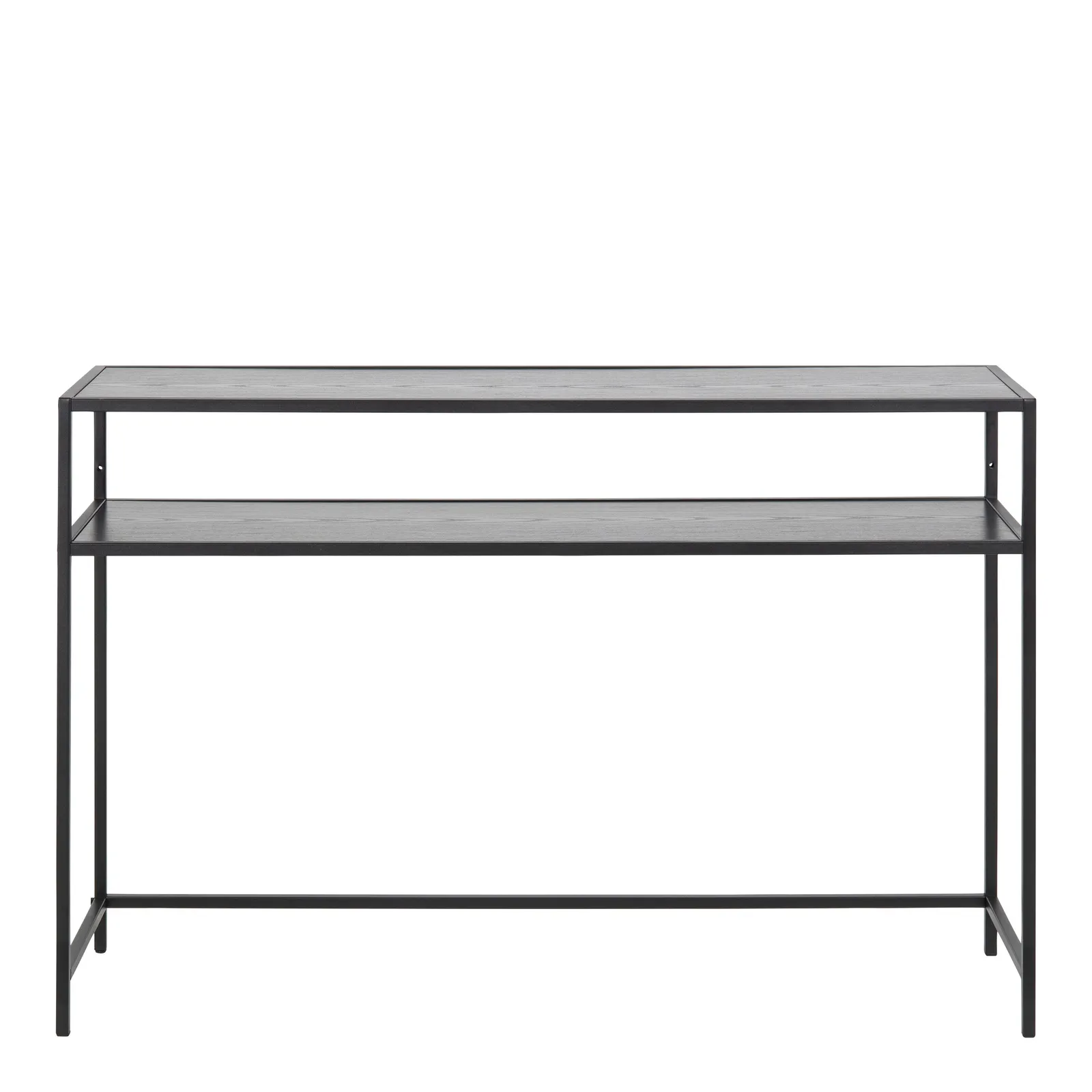 Furniture To Go Seaford Black Metal Console Table With Black Top 2