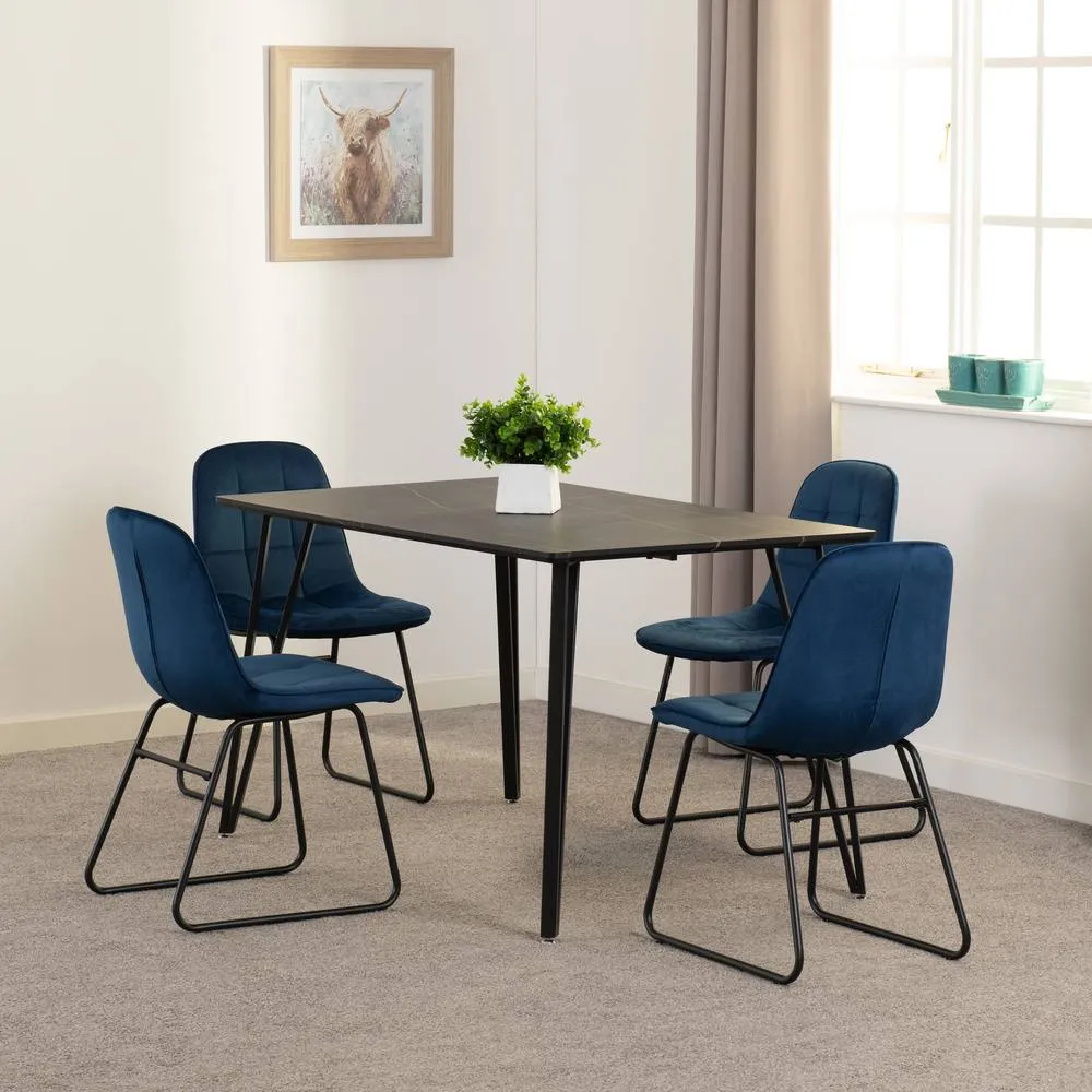 Seconique Marlow & Lukas Dining Set in Blue 1