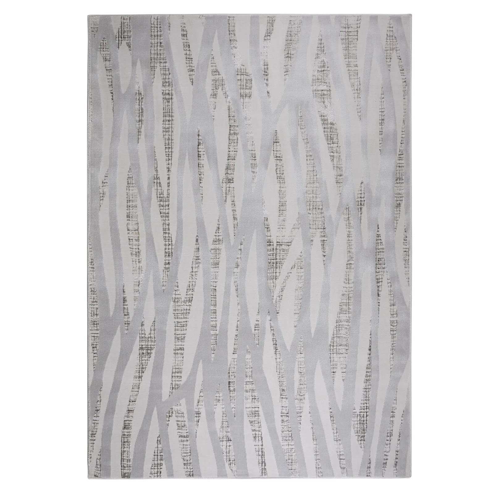 Linear Luxe Silver Rug Silver