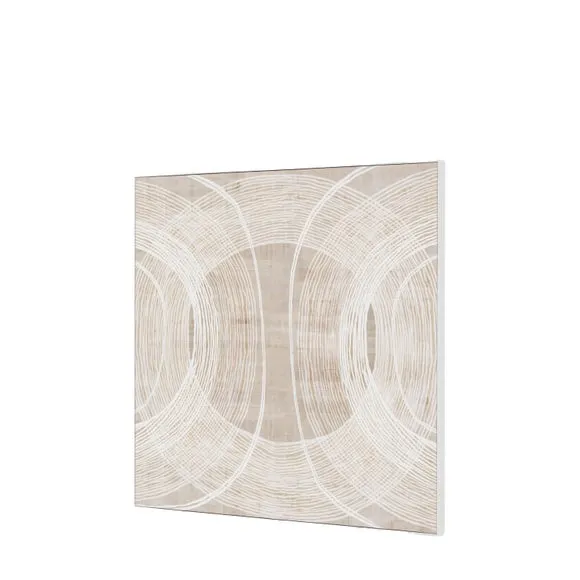 Cedar and Sage Circular Form Framed Canvas 2