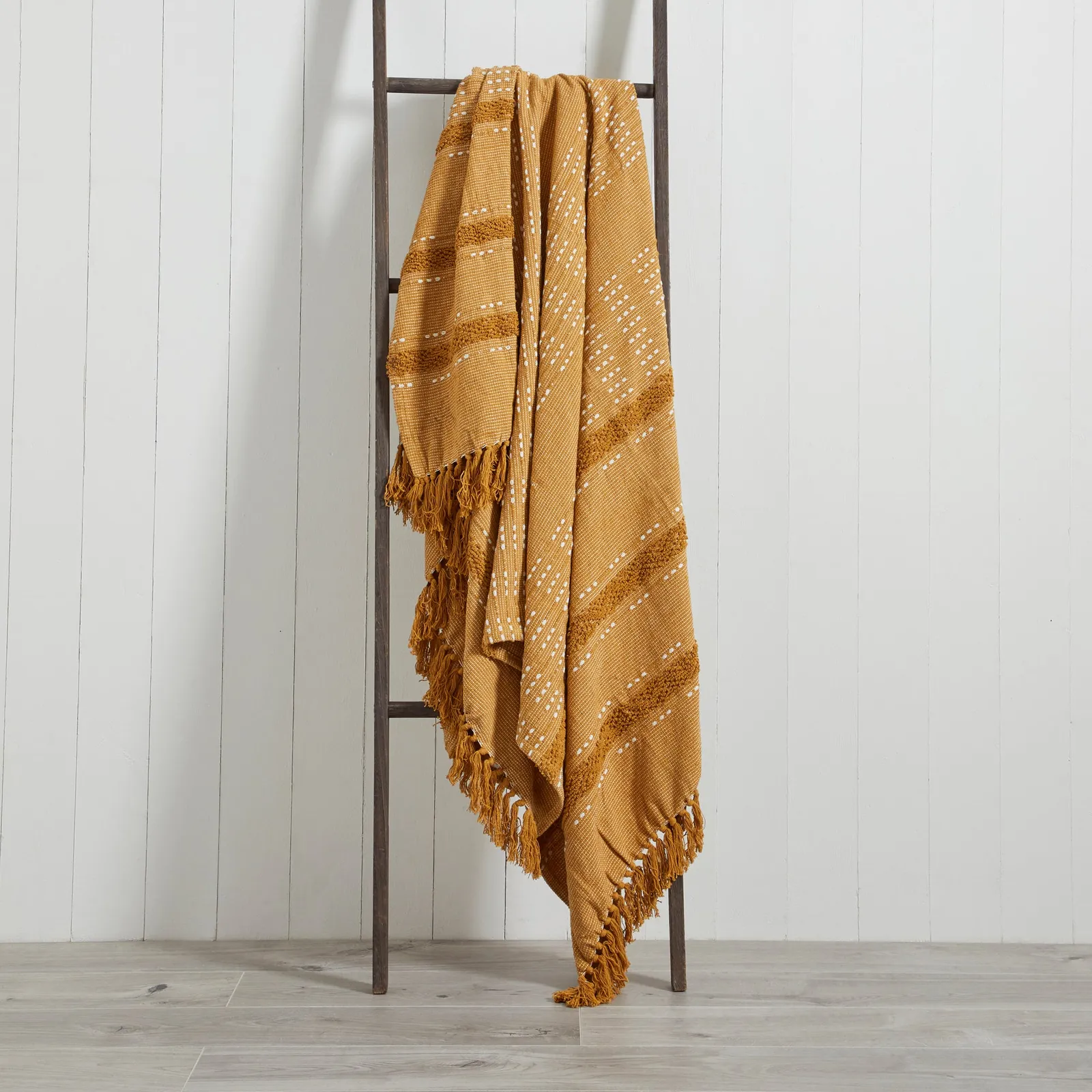 Sundown 130cm x 180cm Throw Yellow and White