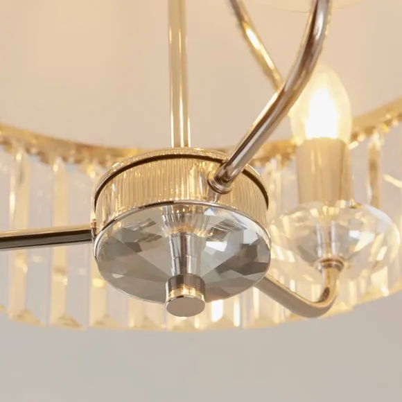 Vogue Balmoral 3 Light Semi Flush Chandelier 2