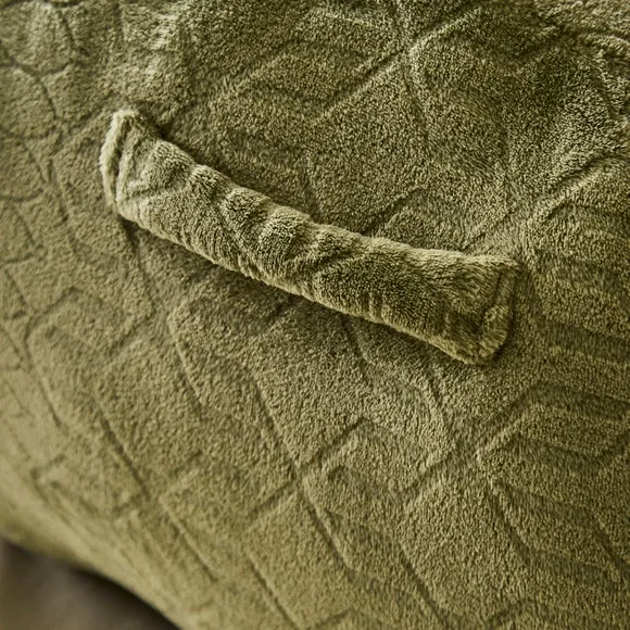 Billie Embossed Geometric Cuddle Cushion 2