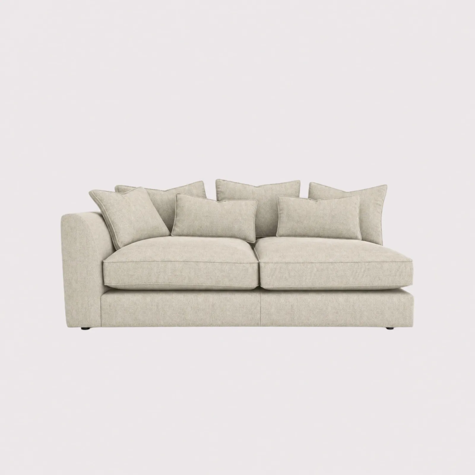 Harrington 1 Arm Large Modular Sofa Left, Neutral Fabric | Barker & Stonehouse