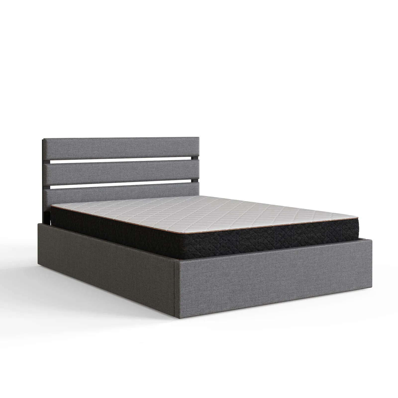 GFW Hudson End Lift Ottoman Bed in Grey 3