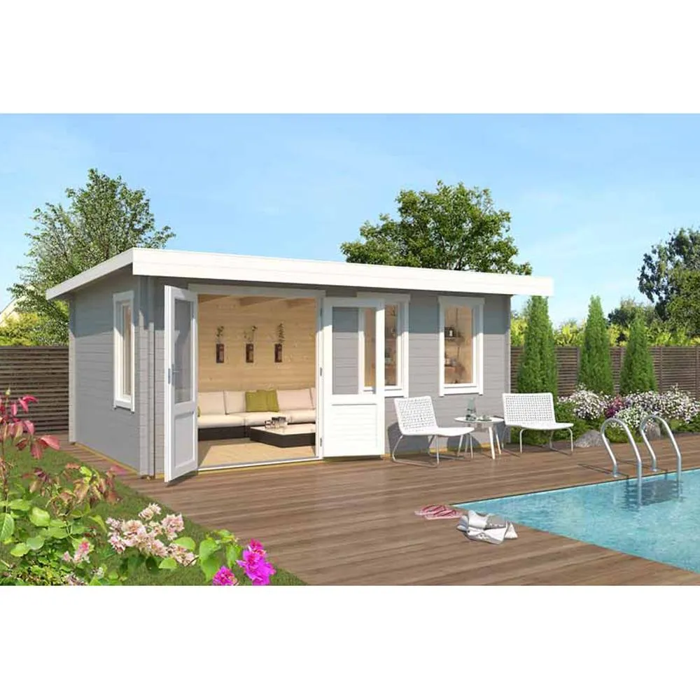 Lasita Maja Ltd Baruda 53-Log Cabin, Garden Room, Home Office - L570xW415xH222.3 cm in Light Tan 5