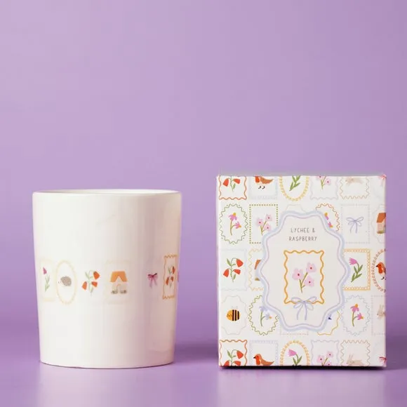 Love Life Lychee & Raspberry Ceramic Candle
