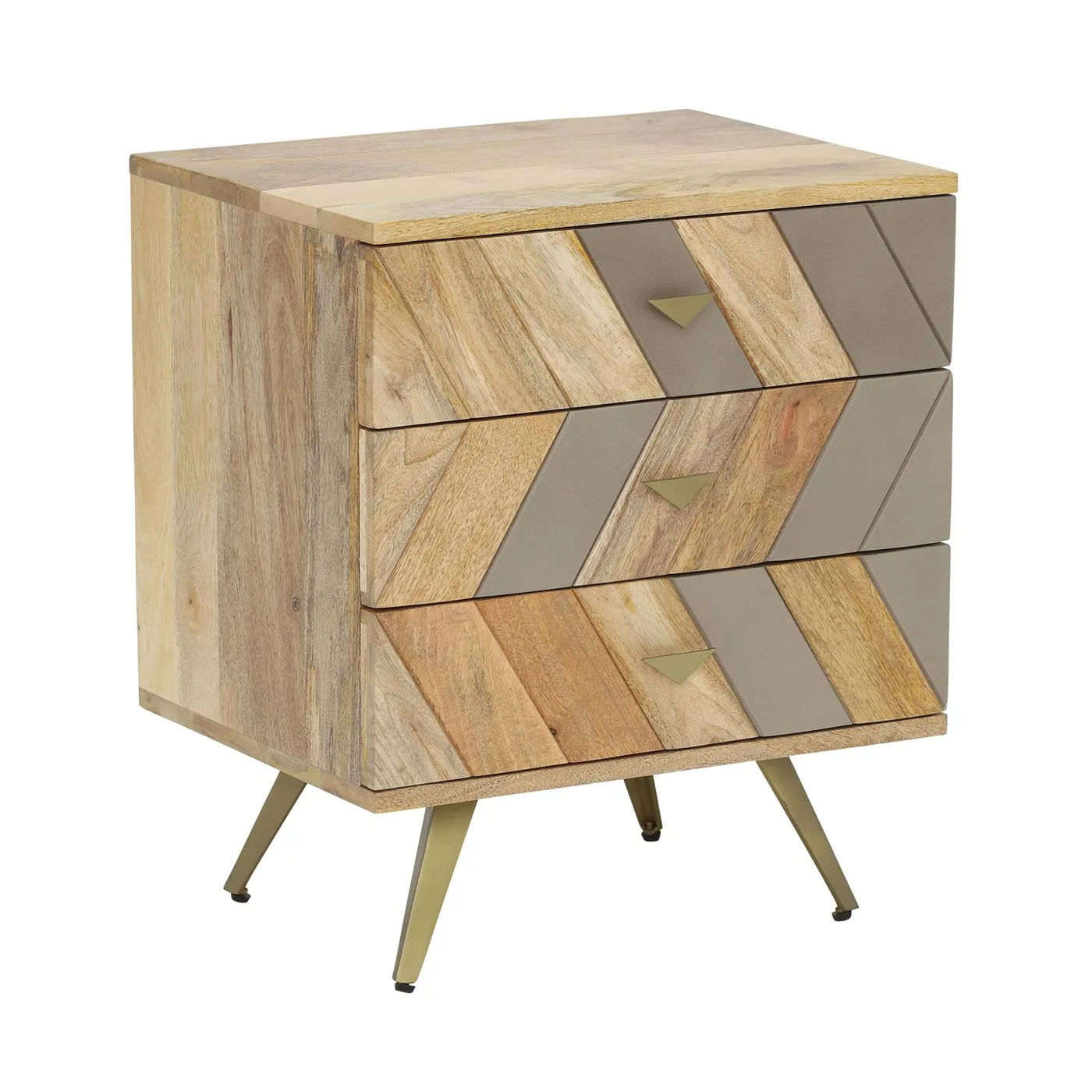 Leif 3 Drawer Bedside