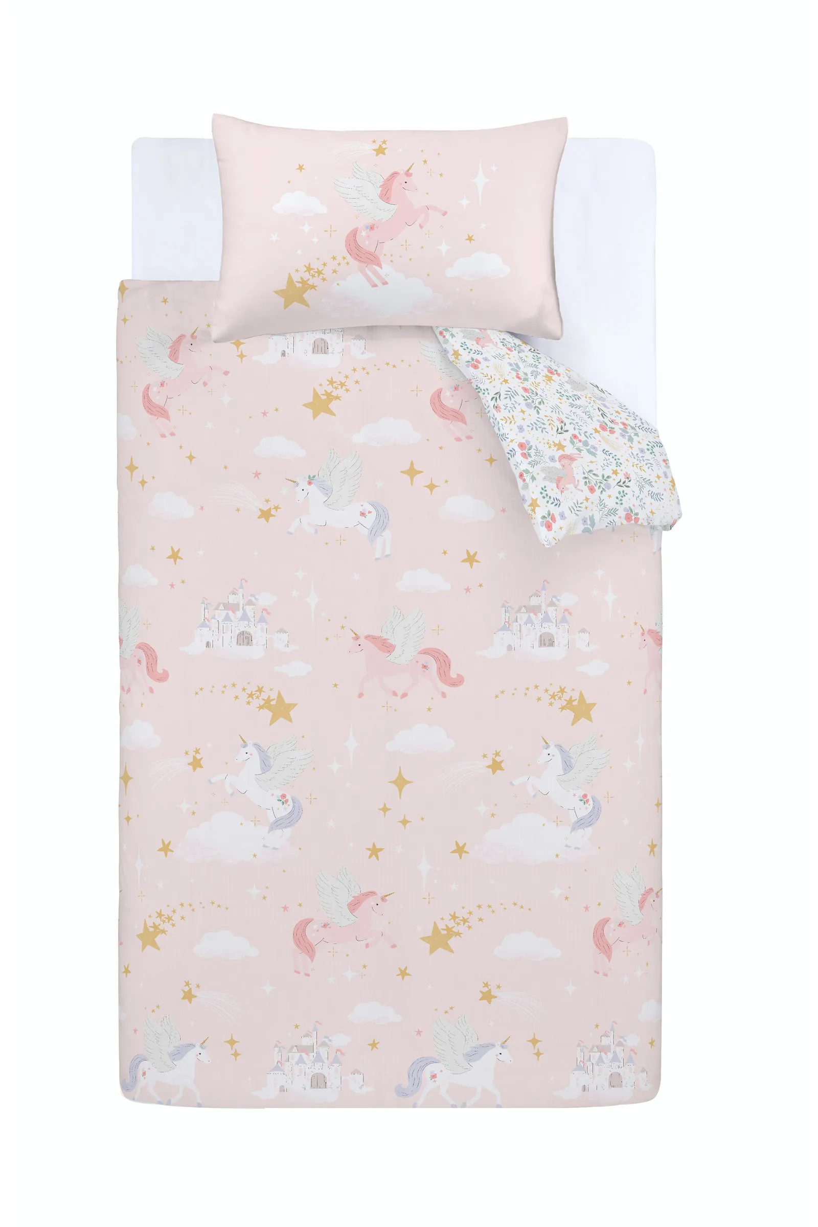 Catherine Lansfield 'Fairytale Unicorn' Duvet Cover Set in Pink 5