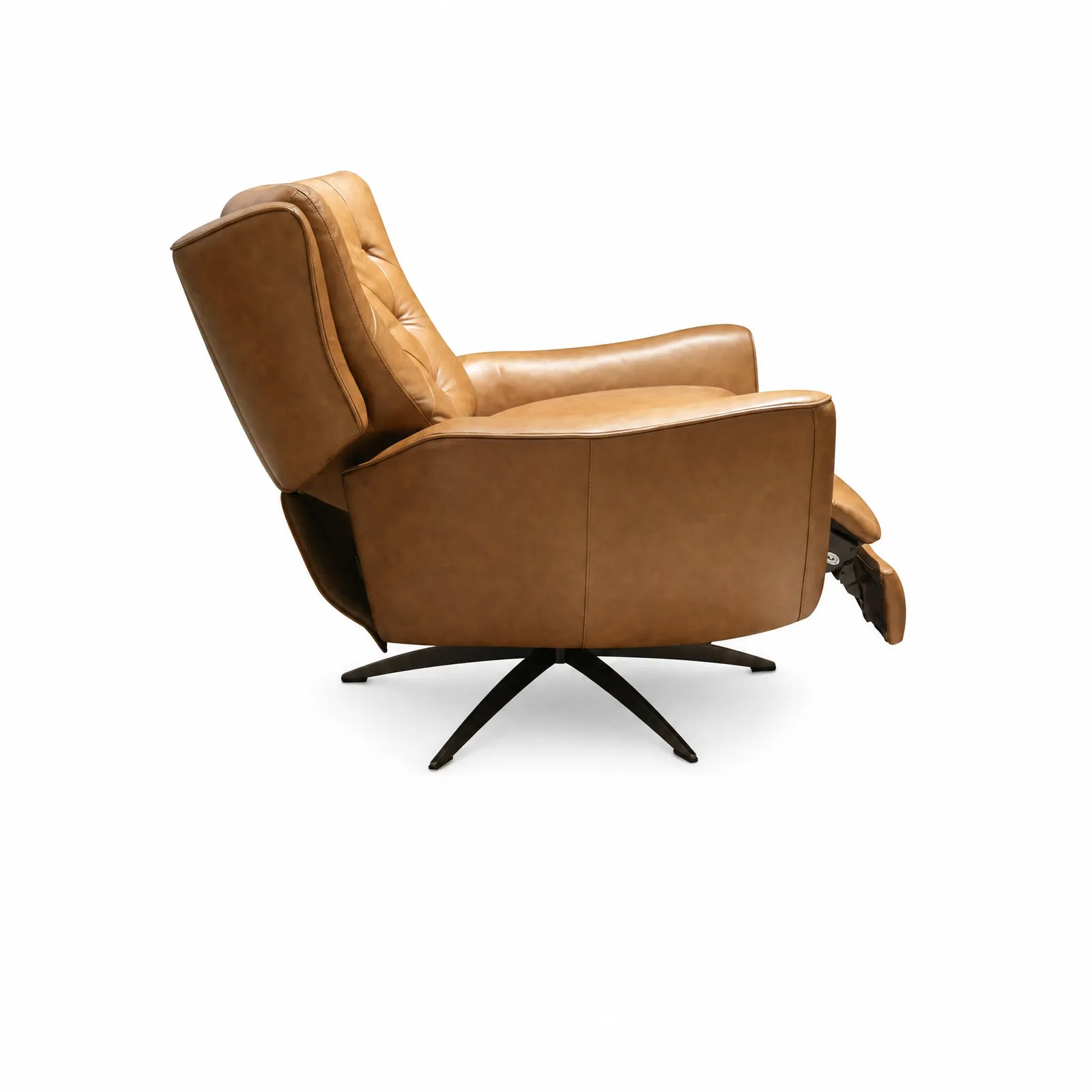Charfield Swivel Recliner Chair 3015M, Brown Leather | Barker & Stonehouse 6