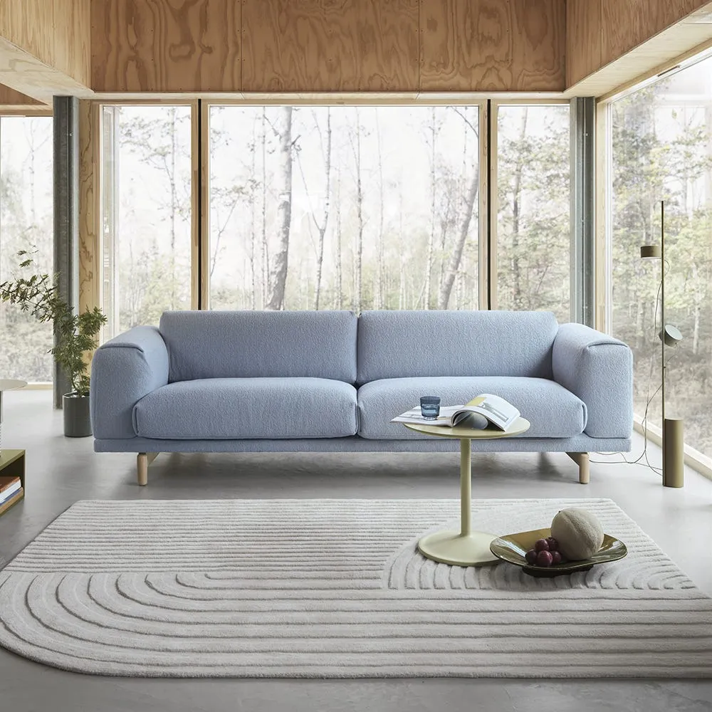 Muuto Rest 3 Seater Sofa Kvadrat Fiord 451 Burnt Orange 4