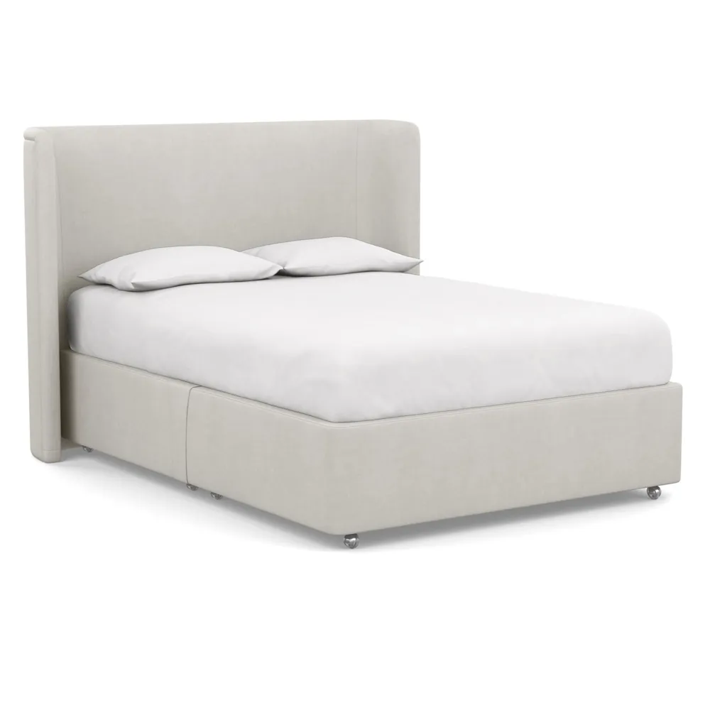 Heal's Deep Divan King No Drawers Capelo Linen-Cotton Sea Salt 1