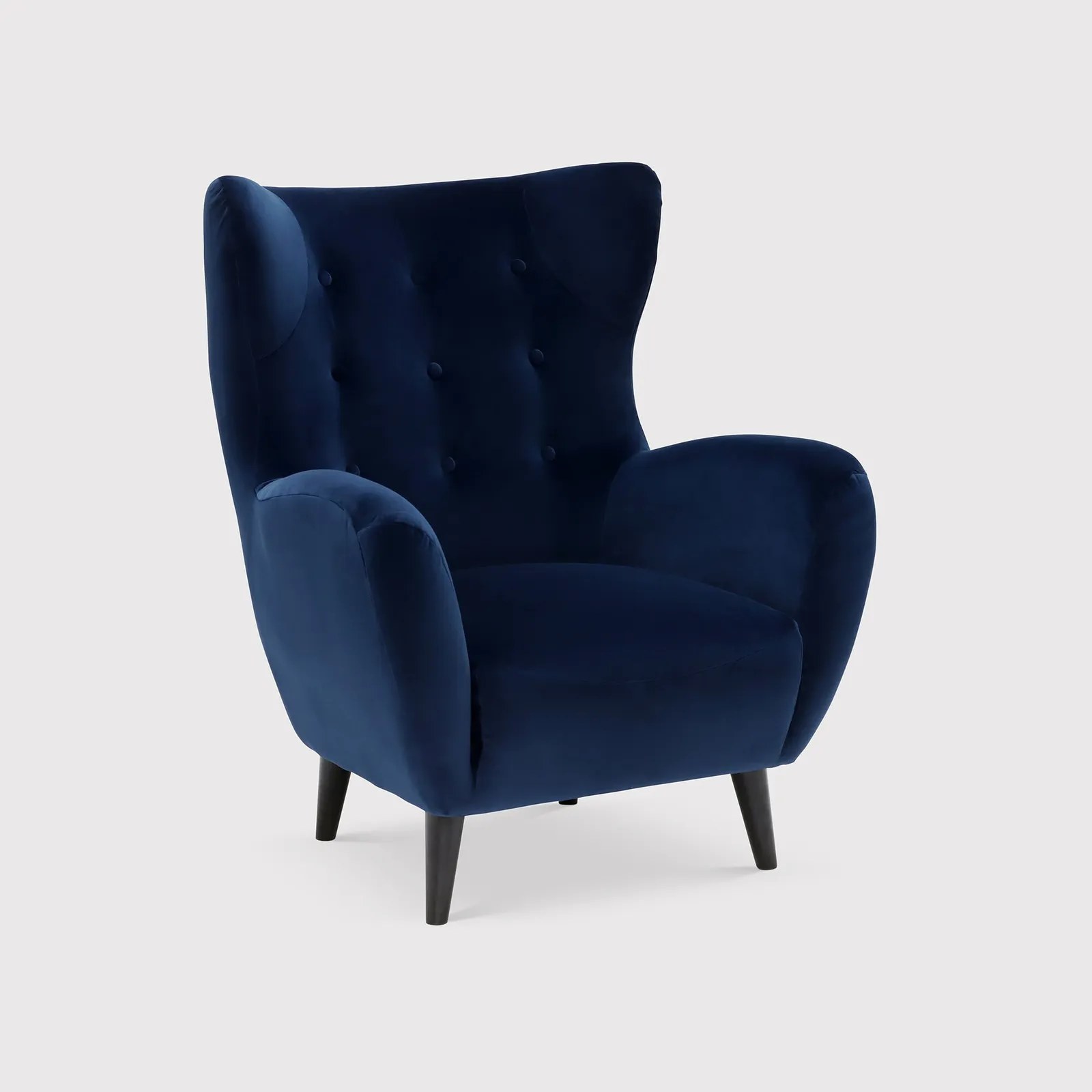 Lucian Accent Chair, Blue Fabric | Barker & Stonehouse 1