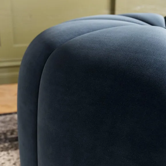Pumpkin Velvet Footstool 3