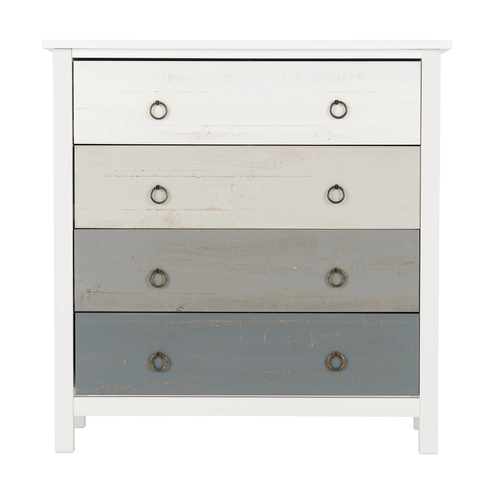 Vermount 4 Drawer Chest White and Grey