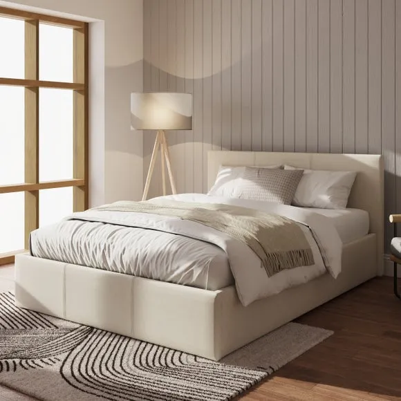 Side Lift Ottoman Bed Frame, Fabric 1