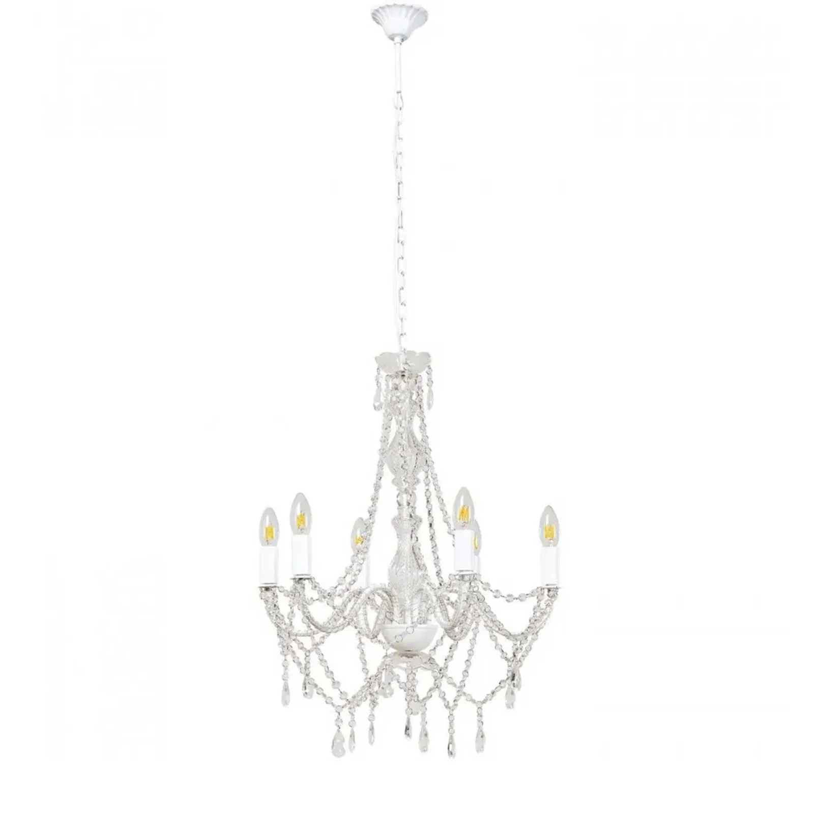 Beaded Pendant Light, White Acrylic | Barker & Stonehouse