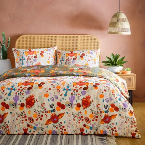 Riviera La Vida 144 Thread Count Reversible Duvet Cover & Pillowcase Set 3
