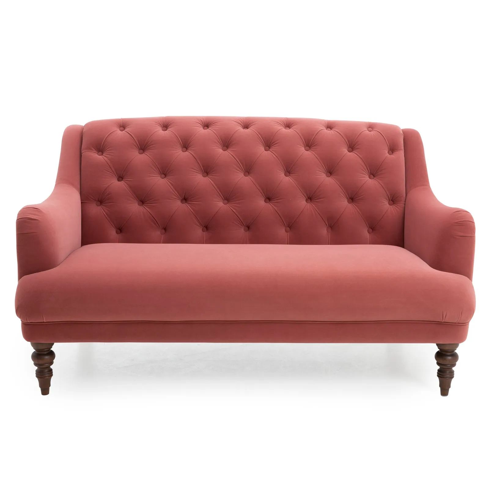 Natalia Velvet 2 Seater Sofa Pink