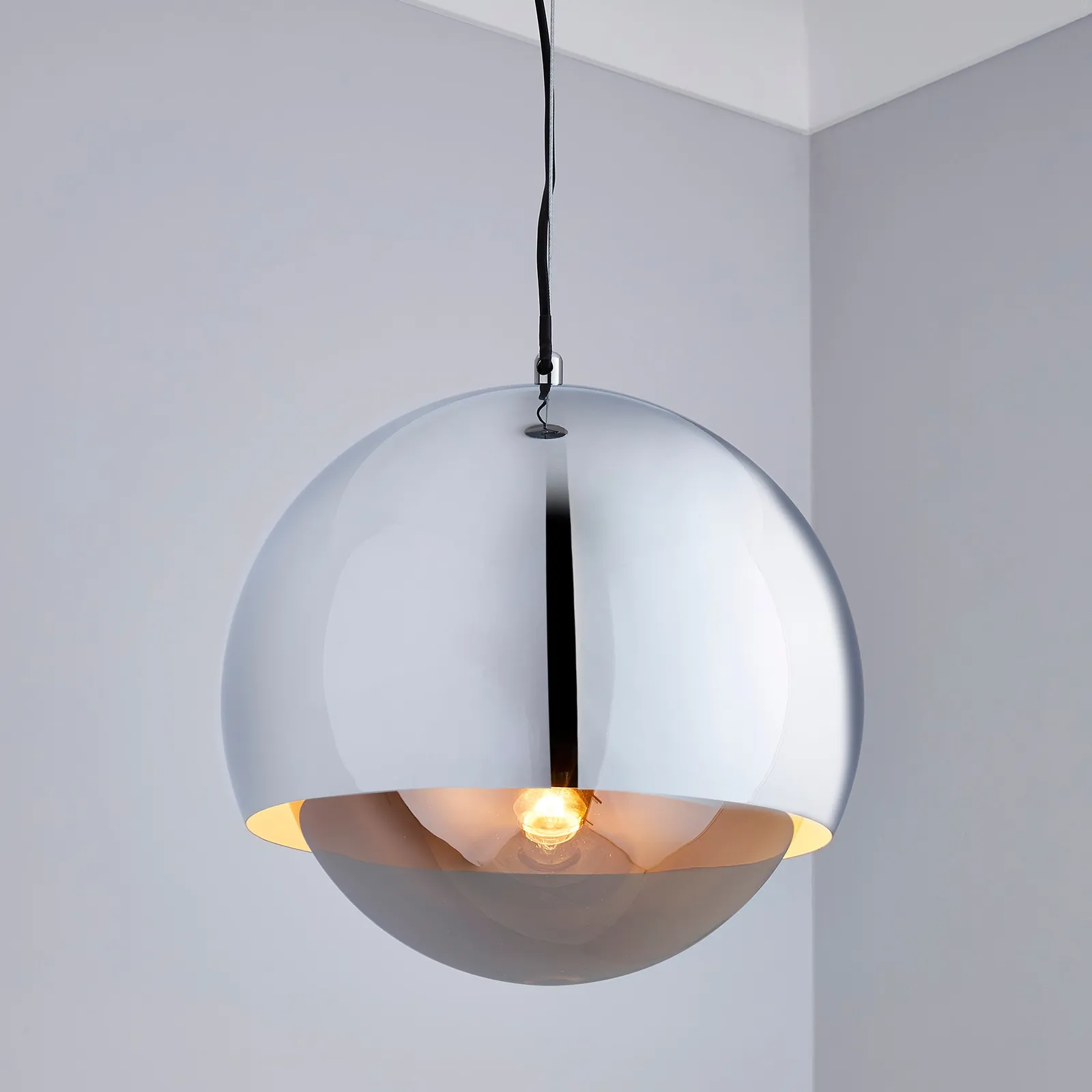 Lara Ceiling Fitting Chrome Grey