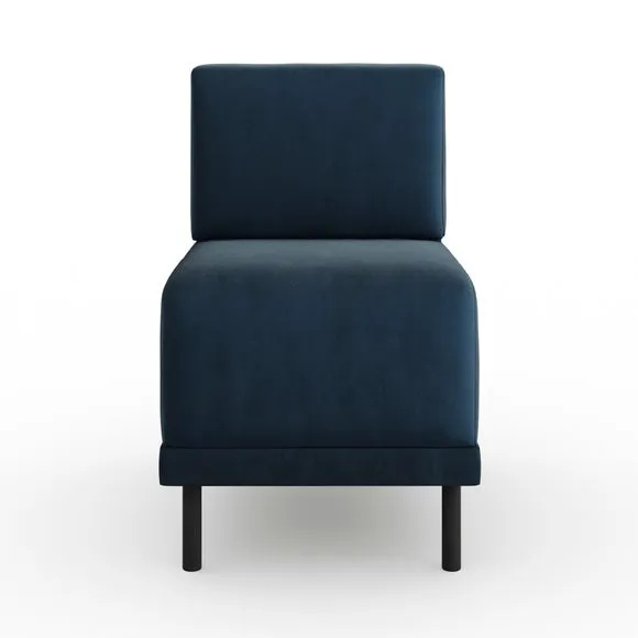 Mae Small Dining Bench, Matte Plush Velvet 5