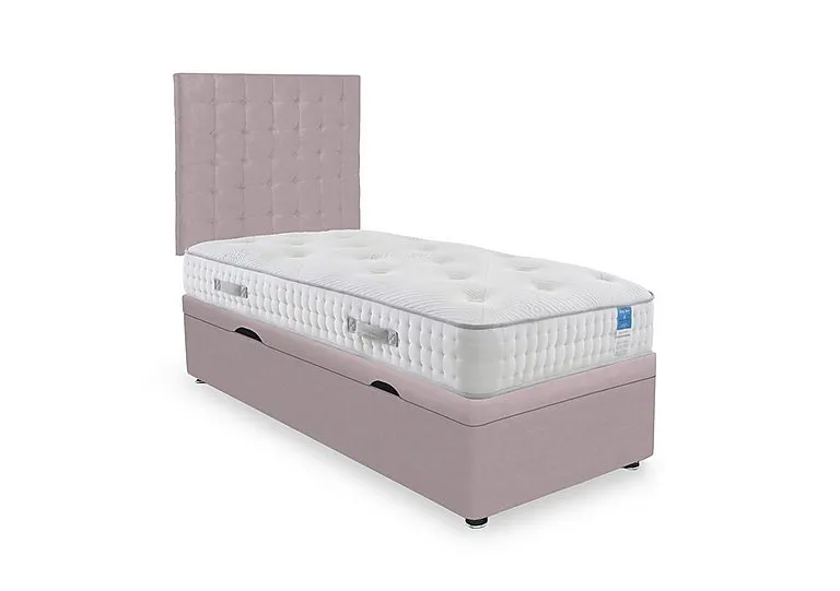 Ergo Deluxe Side Lift Ottoman Divan Set - Small Single - Plush Lilac