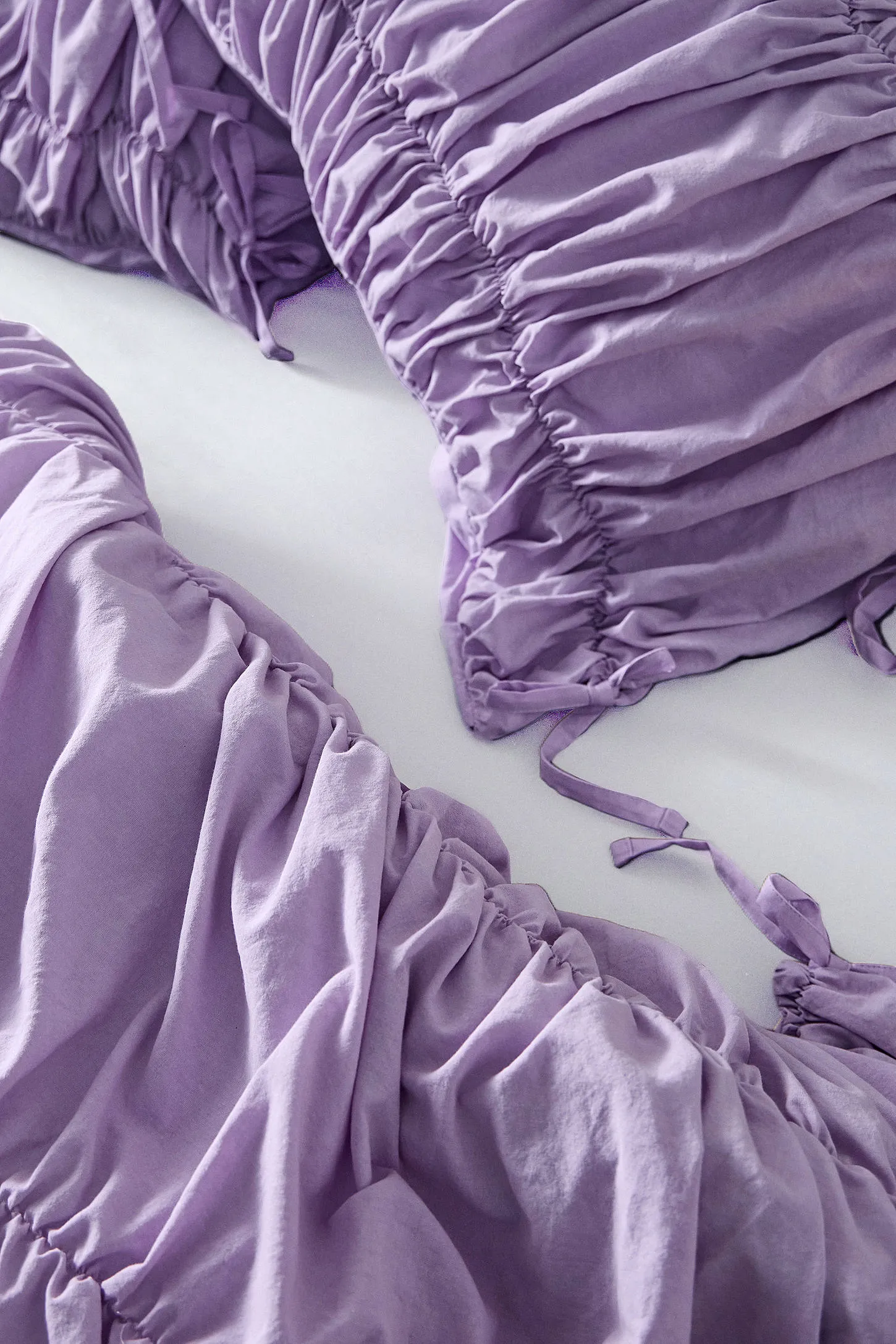 Cinched Duvet Set - Light Purple 2