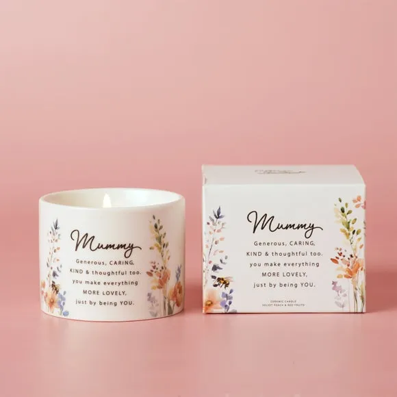 The Cottage Garden Ceramic Candle 100g Mummy, Multi