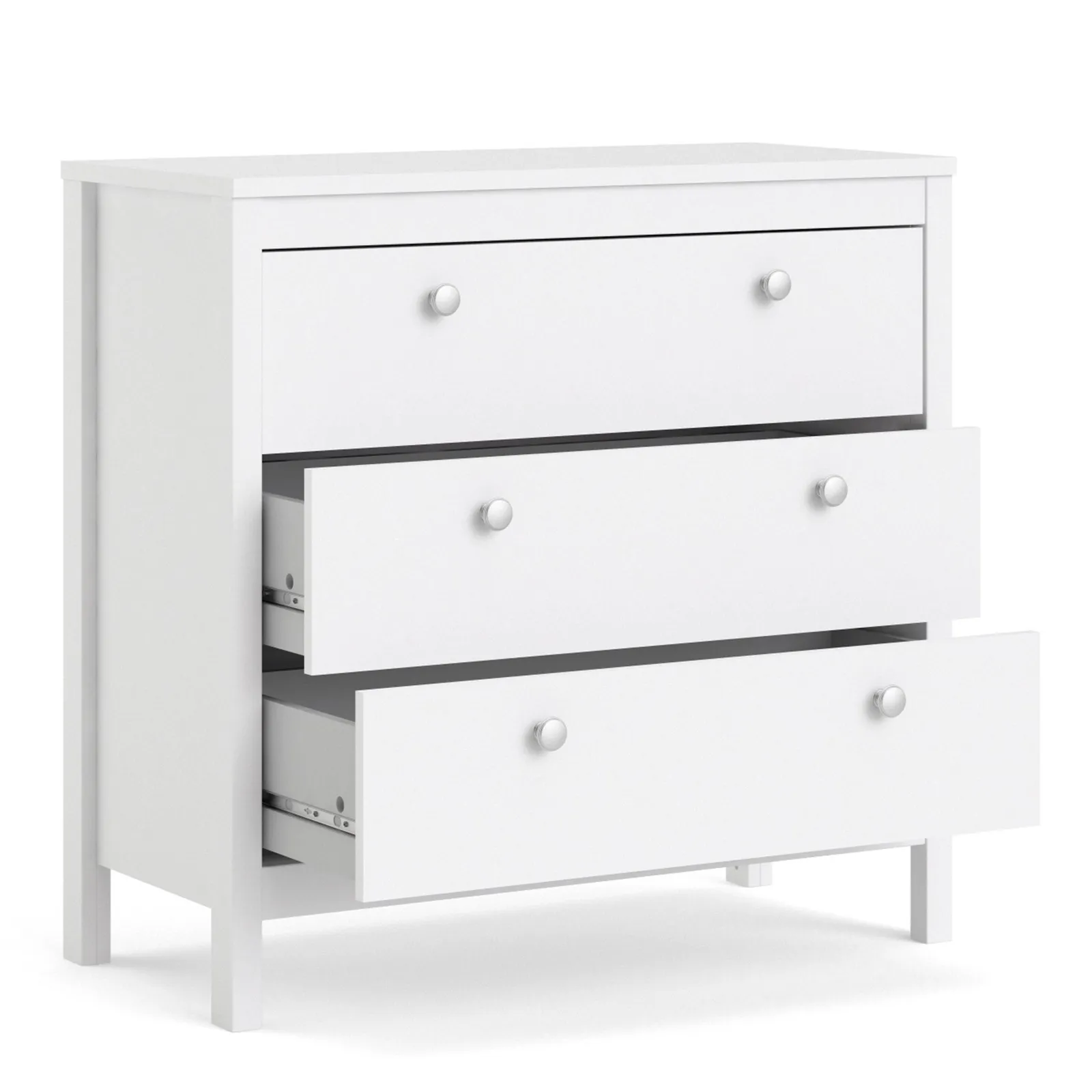 Furniture To Go Madrid Chest 3 Drawers in White 4