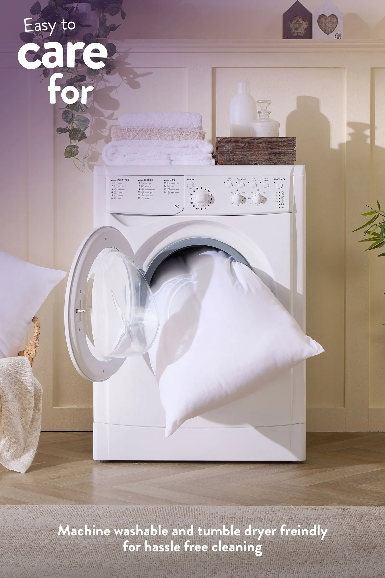 Slumberdown Chilly Nights 15 Tog Winter Duvet With 2 Super Support Pillows in White 5