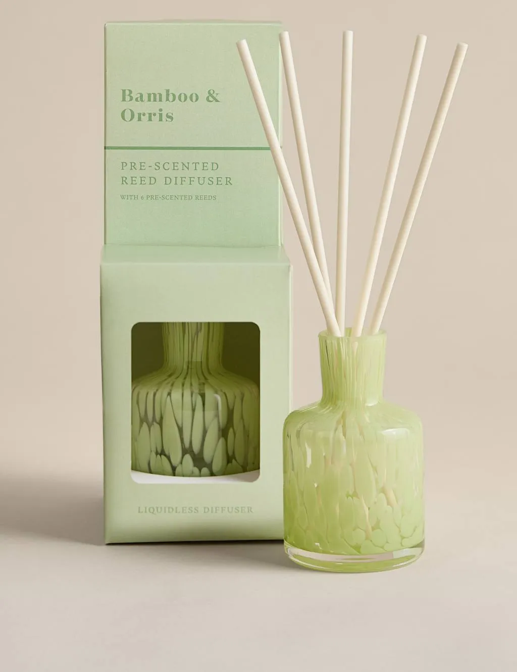 M&S Bamboo & Orris Pre-Scented Reed Diffuser Blue Mix