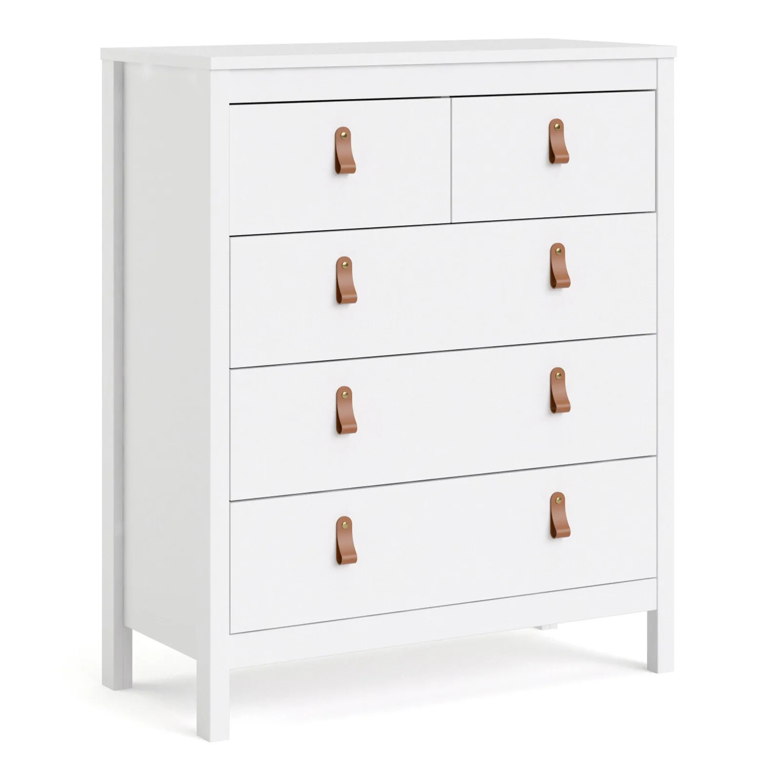 Furniture To Go Barcelona Chest 3+2 Drawers in White