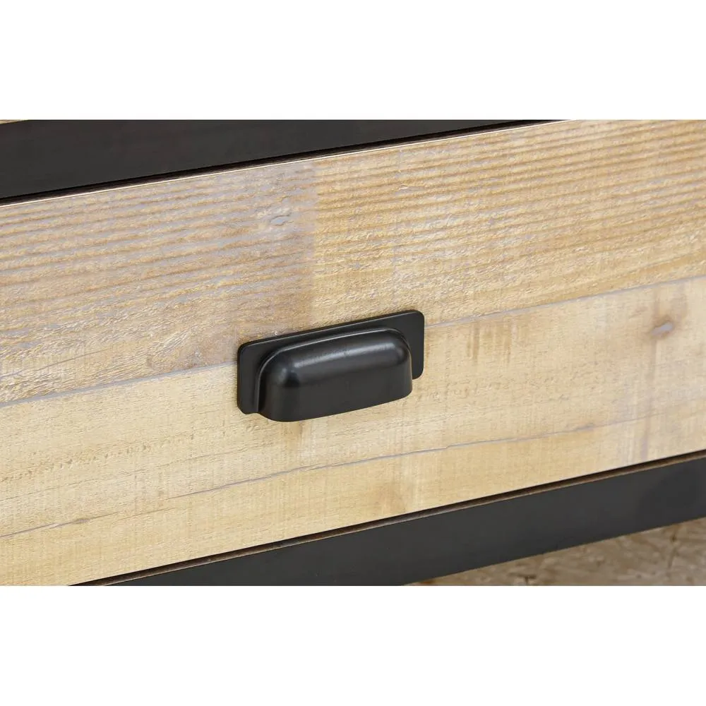 GFW Boston 2 Drawer Coffee Table in Brown 5