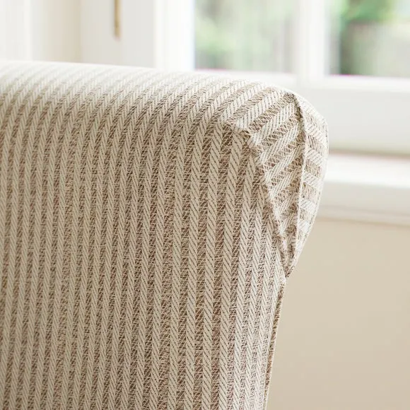 Alba Churchgate Herringbone Stripe Armchair 3
