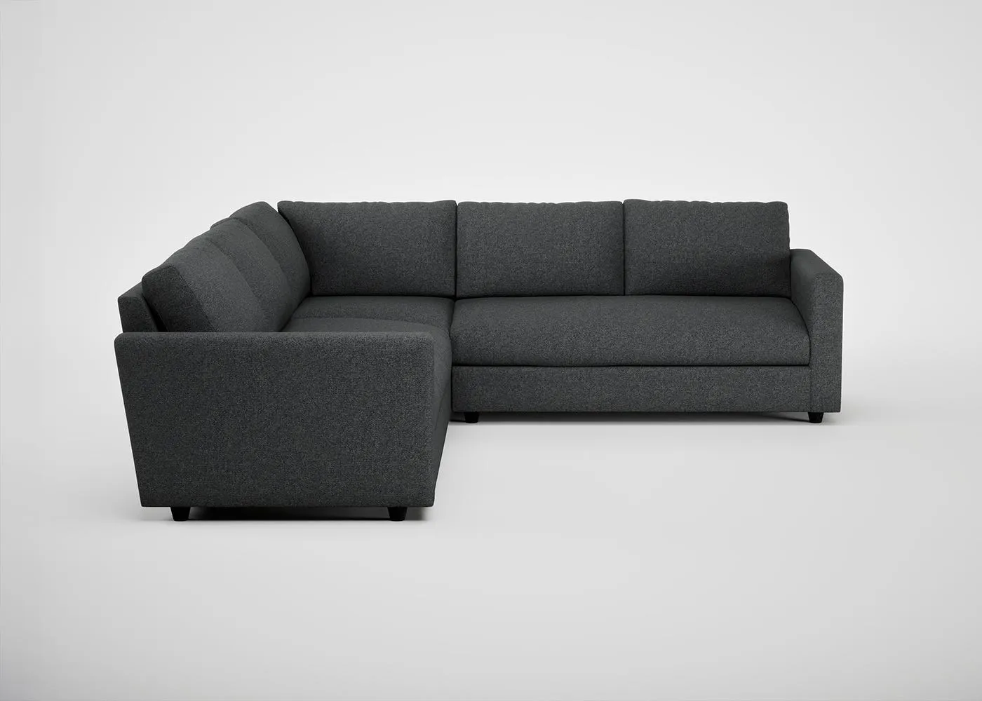 Heal's Nimbus II Large Corner Sofa Melton Wool Granite 1