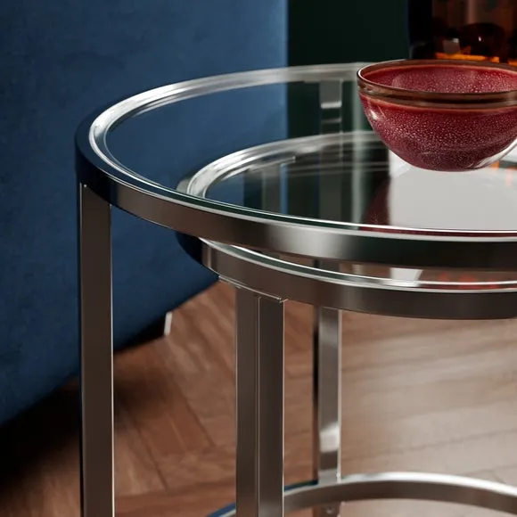 Sofia Glass Nest of Tables 4