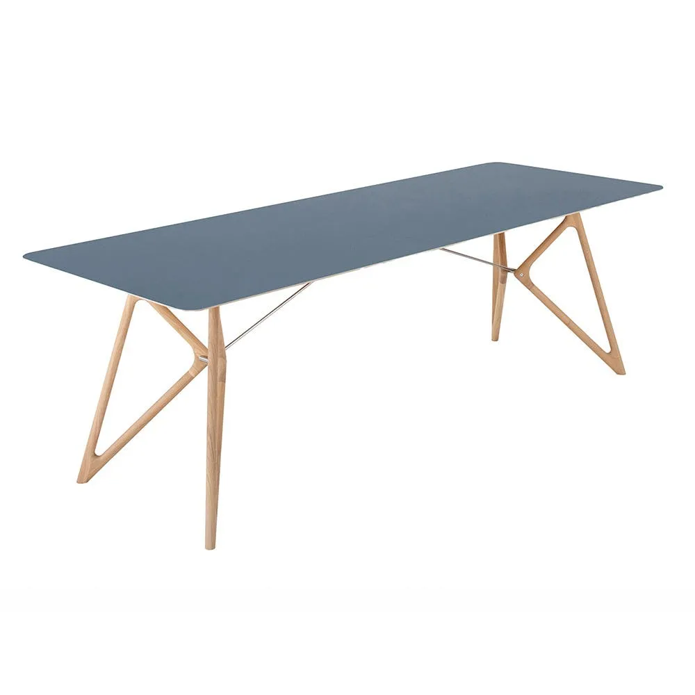 Gazzda Tink Dining Table Blue/White Oiled Oak 160cm 2