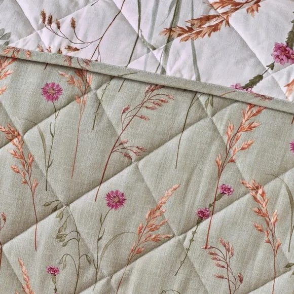 Catherine Lansfield Grasmere Brushed Floral Bedspread 4