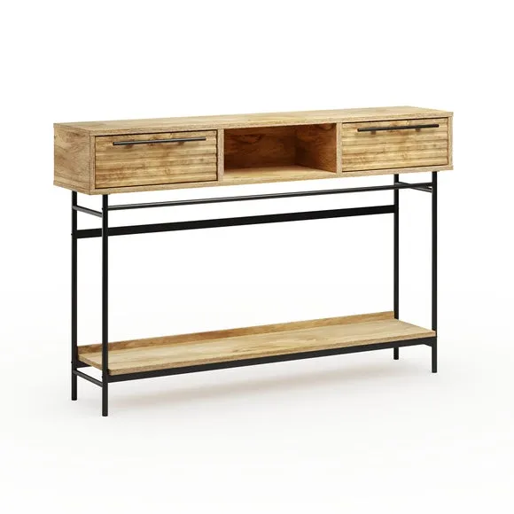 Bryant Extra Wide Console Table, Mango Wood Effect 6