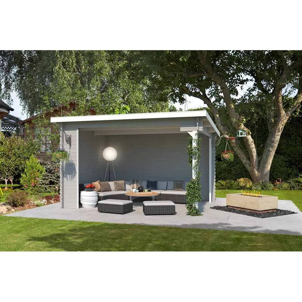 Lasita Maja Ltd Buffalo 380-Log Cabin, Garden Room, Home Office - L420xW324xH250.8 cm in Natural 3