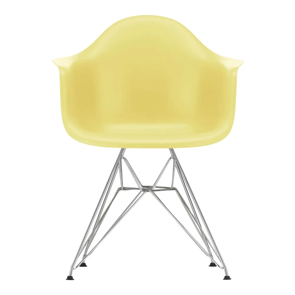 Vitra Eames DAR Armchair RE in Citron with 01 Chrome Base 05 Glides 1