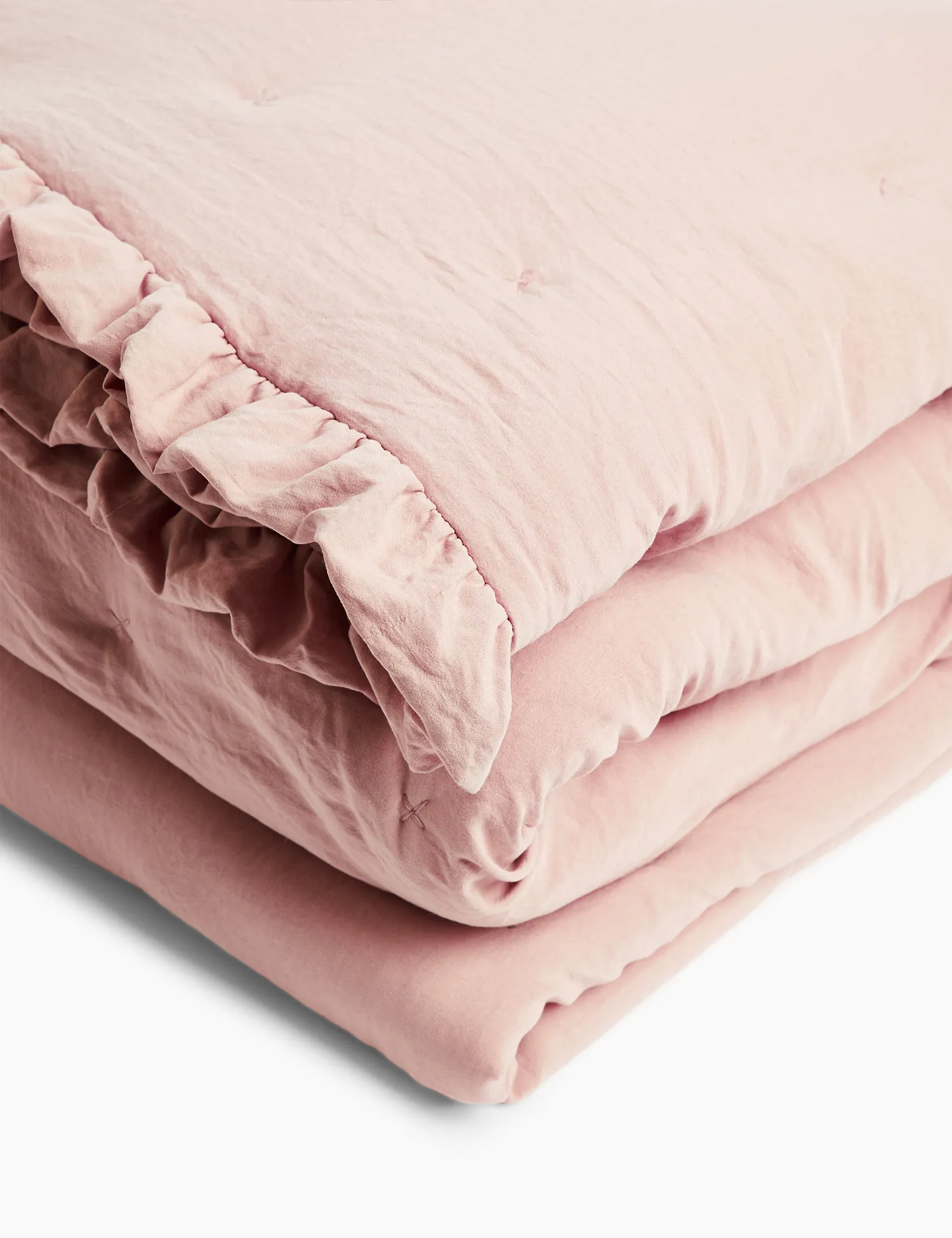 M&S Washed Quilted Bedspread