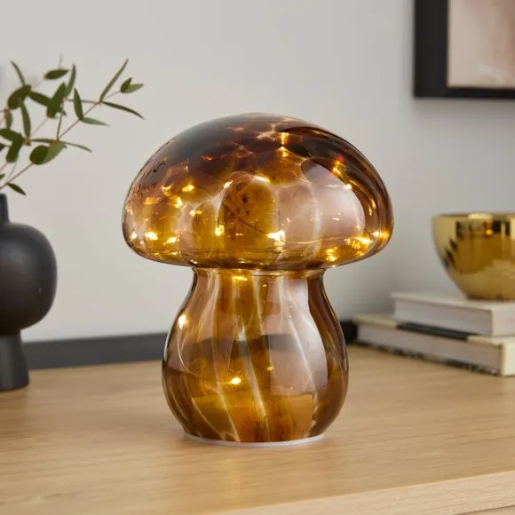 Mini Mushroom Glass LED Table Lamp 1