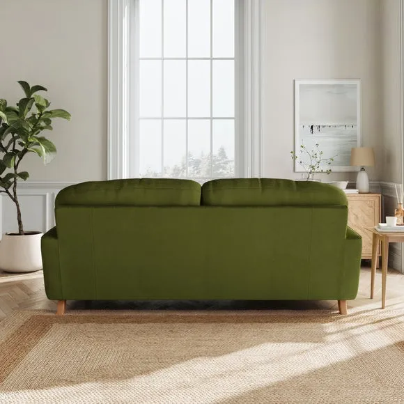 Martha Matte Plush Velvet 3 Seater Sofa 3