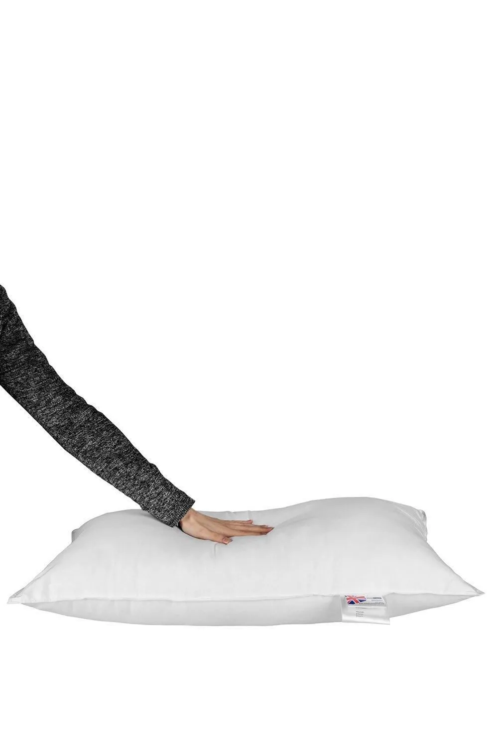 Homescapes Microfibre Euro Continental Pillow - 40cm x 80cm (16"x32") in White 2