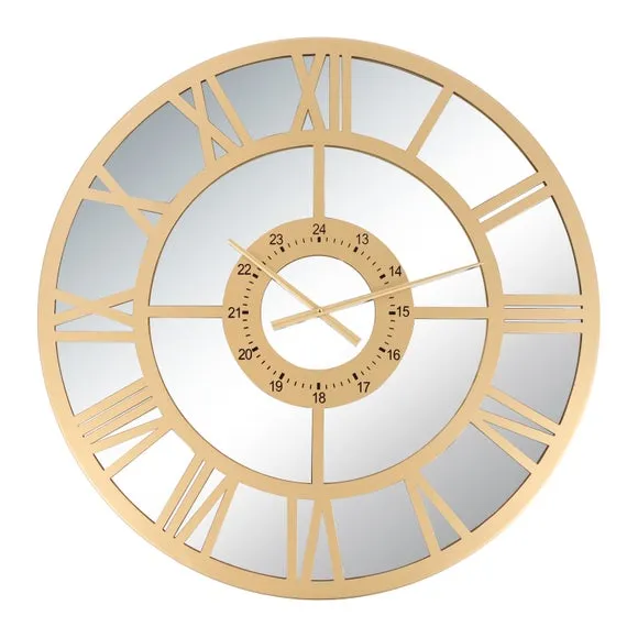 Charles Bentley Coniston Indoor Outdoor Mirrored Skeleton Wall Clock 5