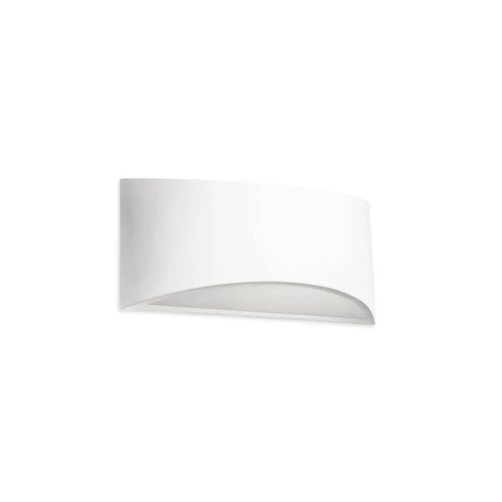 Netlighting Ges 1 Light Up & Down Plaster Wall Light White E14 Special Offer